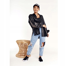 Damen Sportschuhe Slip-on Memory Foam System Big Star FF274890 Schwarz 2