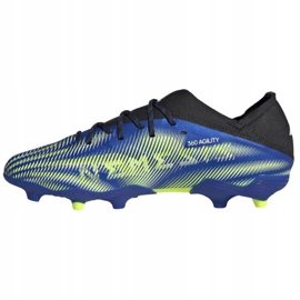 Adidas Nemeziz.1 Fg Jr FY0816 Fußballschuhe weiß, schwarz, blau, gelb blau 1