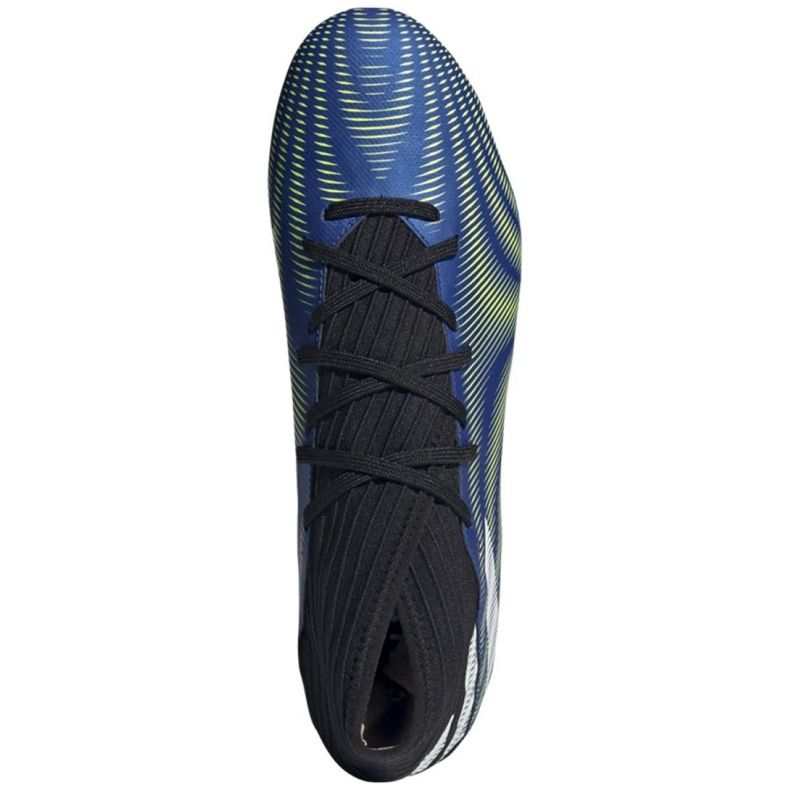 Adidas Nemeziz.3 Fg M FW7349 Fußballschuhe weiß, schwarz, blau, gelb blau 2