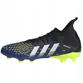 Adidas Predator Freak.3 Fg M FY0610 Fußballschuhe weiß, schwarz, royal schwarz 1
