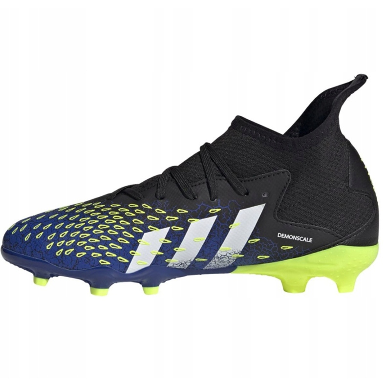 Adidas Predator Freak.3 Fg Jr FY0613 Fußballschuhe weiß, schwarz, royal schwarz 1
