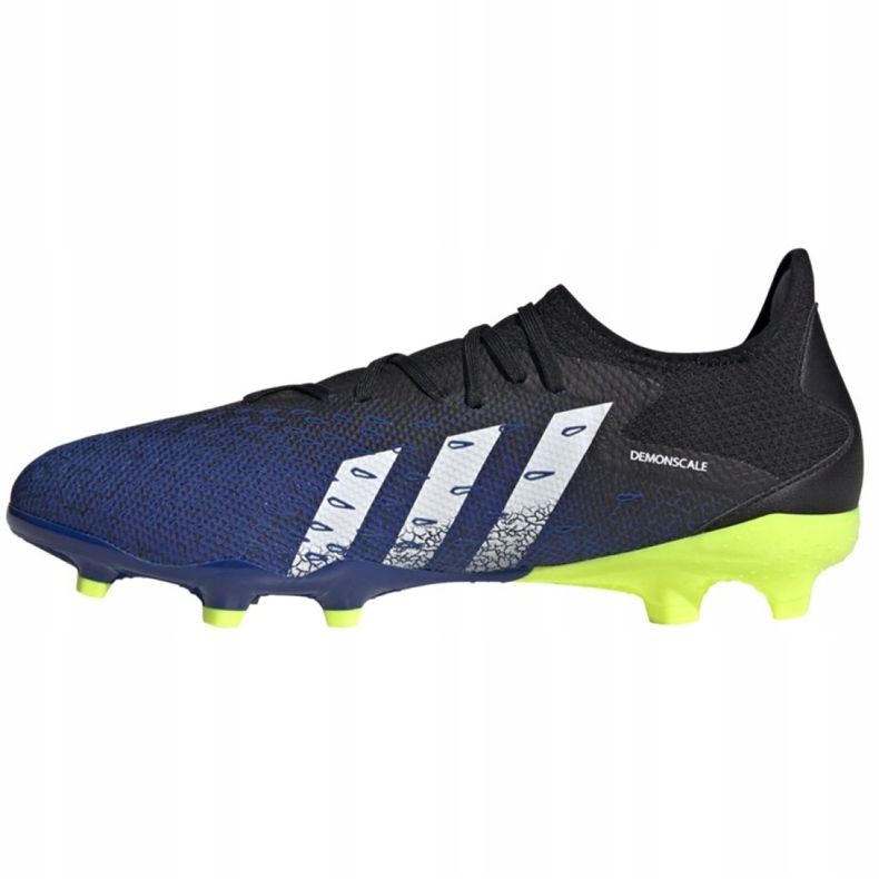 Adidas Predator Freak.3 L Fg M FY0615 Fußballschuhe weiß, schwarz, royal schwarz 1
