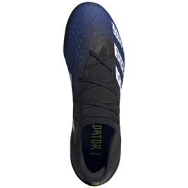 Adidas Predator Freak.3 L Fg M FY0615 Fußballschuhe weiß, schwarz, royal schwarz 2