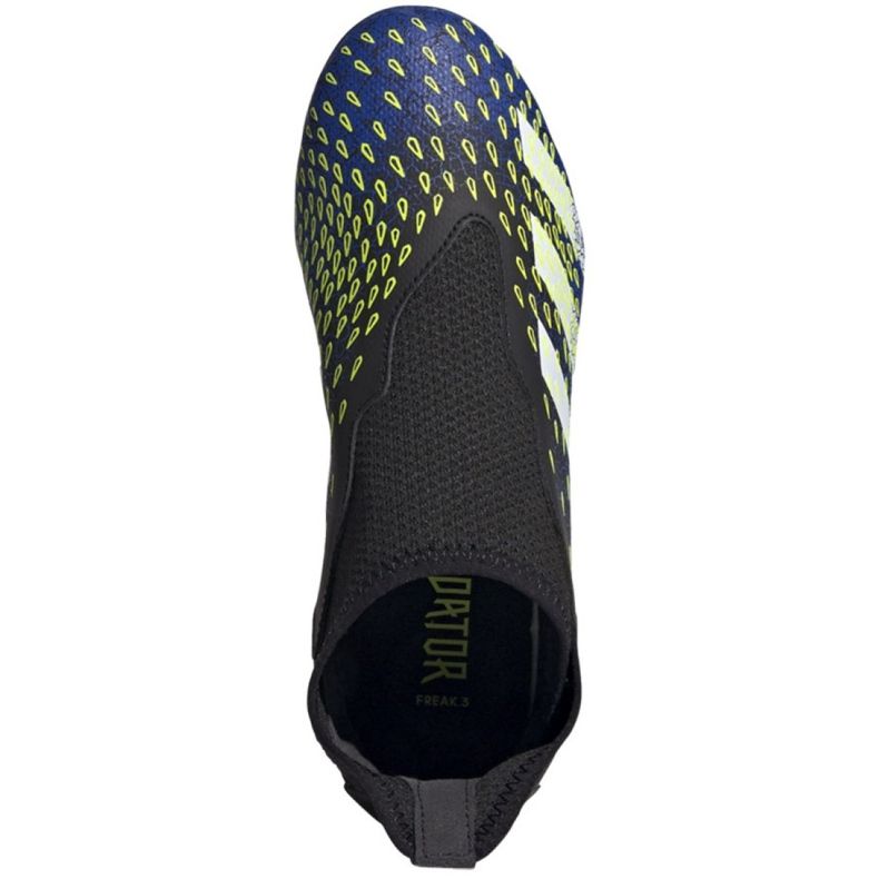 Adidas Predator Freak.3 Ll Fg Jr FY0618 Fußballschuhe weiß, schwarz, royal schwarz 2