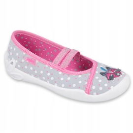 Befado Kinderschuhe 116X285 rosa grau 1