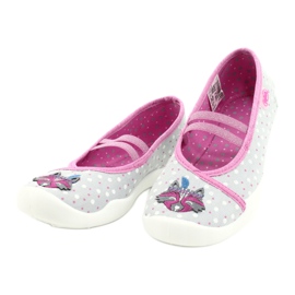 Befado Kinderschuhe 116X285 rosa grau 3