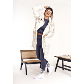 Hohe Sneakers für Damen Big Star FF274241 Weiß 2