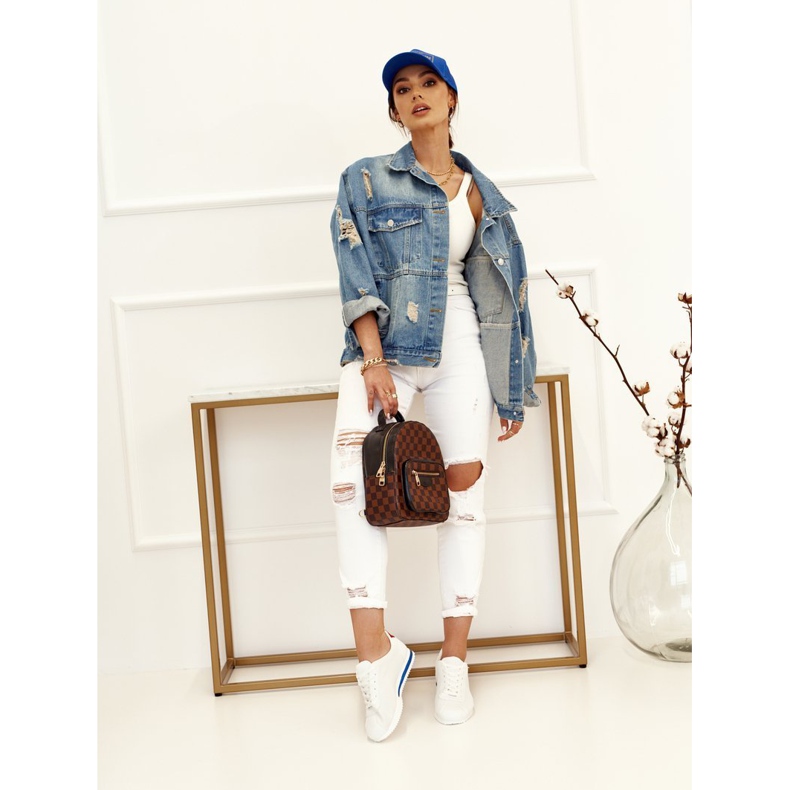 PS1 Damen Sportschuhe Sneakers Weiß Nova rot navy blau 1