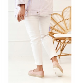 PS1 Damen Espadrilles On A Straw Platform Pink Febi rosa 2