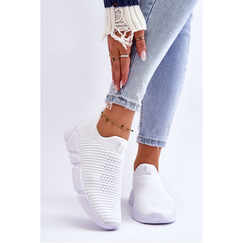 Damen Sportschuhe Slip-on Big Star DD274460 Weiß 1