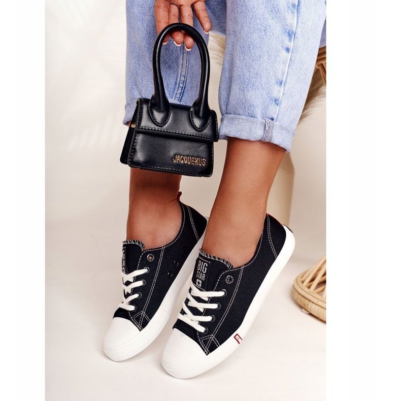 Damen Sneaker Big Star FF274085 Schwarz und Rot 2