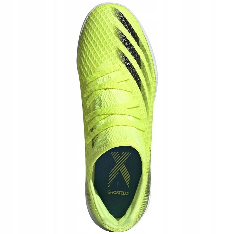 Adidas X Ghosted.3 In Junior Fußballschuhe gelb-schwarz-weiß FW6924 grün 1