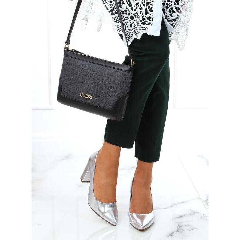 Pumps am Silberpfosten NF-65P Silver silber- 2