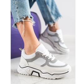 SHELOVET Bequeme Sportschuhe weiß grau mehrfarbig 1