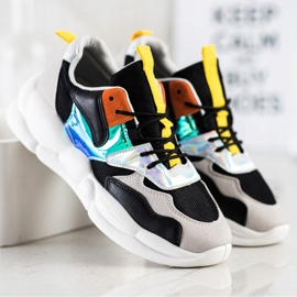 Bestelle Sneakers auf der Fashion-Plattform schwarz silber- grau mehrfarbig 1