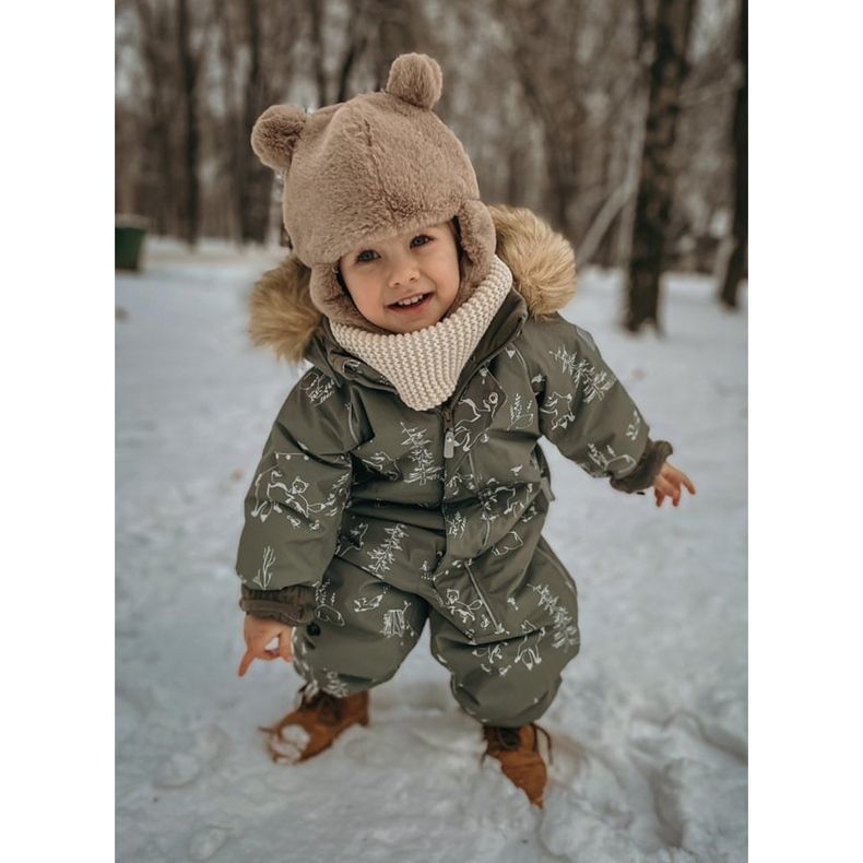 FRROCK Kinder-Trapperstiefel mit Reißverschluss Camel Dexter braun 1