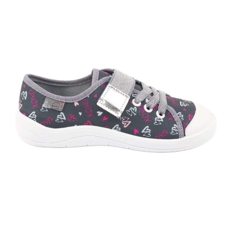 Befado Kinderschuhe 251Q138 rosa silber- grau 1
