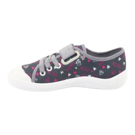 Befado Kinderschuhe 251Q138 rosa silber- grau 2