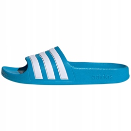 Adidas Adilette Aqua K Kinder Hausschuhe blau FY8071 weiß 1