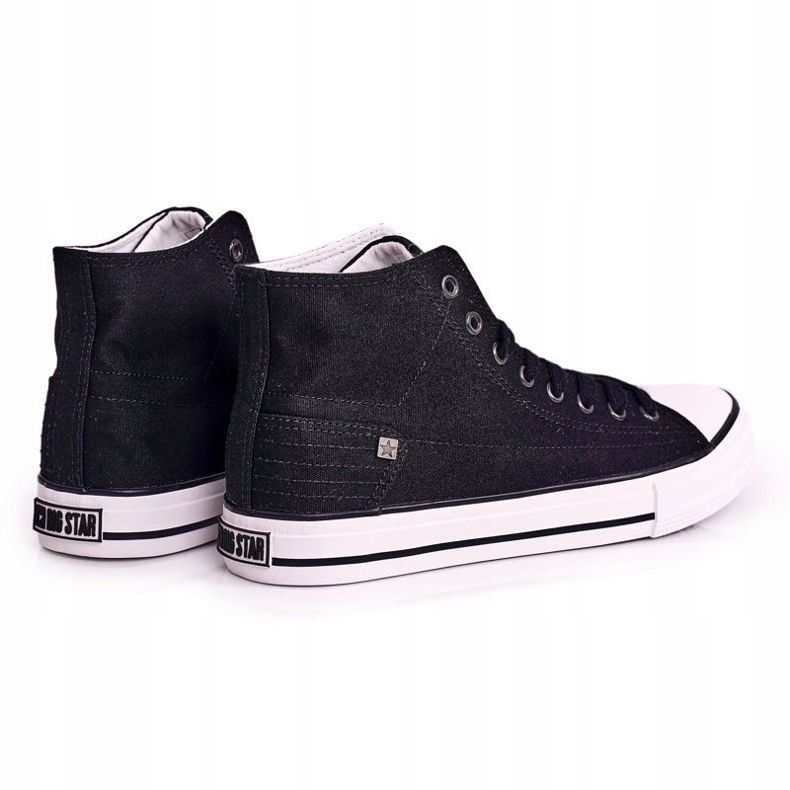 Klassische High-Top-Sneaker für Herren Big Star DD174249 Schwarz 1