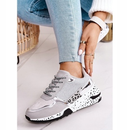 PS1 Sneakers mit Keilabsatz für Damen Silber Avery grau mehrfarbig 2