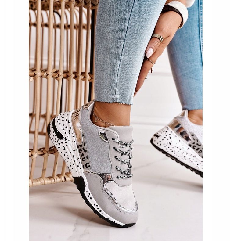 PS1 Sneakers mit Keilabsatz für Damen Silber Avery grau mehrfarbig 1