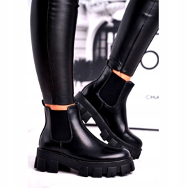 SEA Damen Stiefeletten Jodhpur Stiefel Morie Black schwarz 2