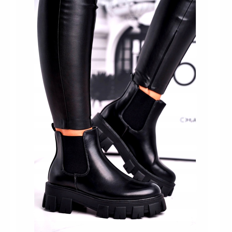 SEA Damen Stiefeletten Jodhpur Stiefel Morie Black schwarz 2