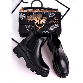 SEA Damen Stiefeletten Jodhpur Stiefel Morie Black schwarz 4