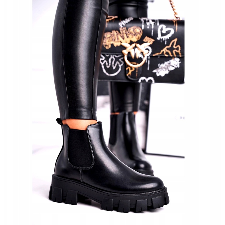 SEA Damen Stiefeletten Jodhpur Stiefel Morie Black schwarz 1