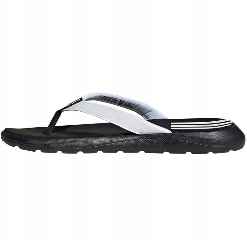 Adidas Damen Comfort Flip Flop weiß und schwarz EG2065 Hausschuhe 2