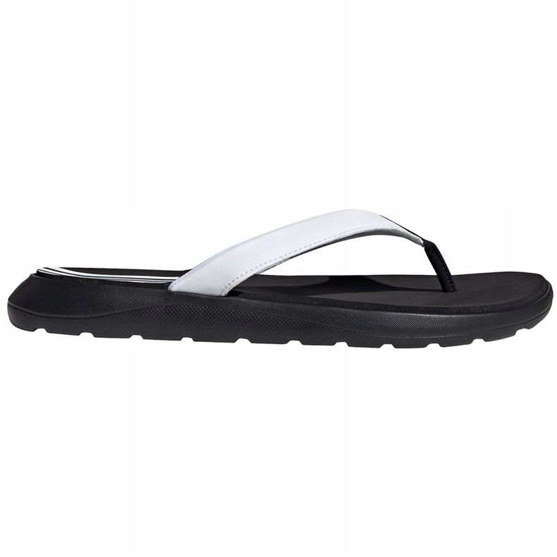 Adidas Damen Comfort Flip Flop weiß und schwarz EG2065 Hausschuhe 1