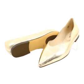Damen Herren Ballerinas Leder Caprice 24200 Gold golden 3