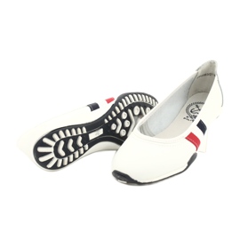 Damen Sportballerinas Filippo DP2063 / 21 weiß rot navy blau 3