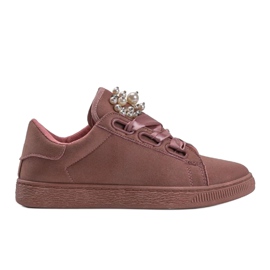 Rosa Sneaker mit rosa Perle 1
