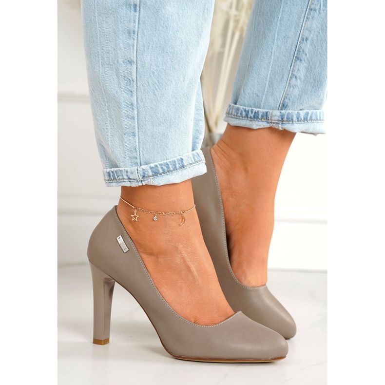 PJ1 Klassische Pumps auf Eliana Cappuccino Bar beige 2
