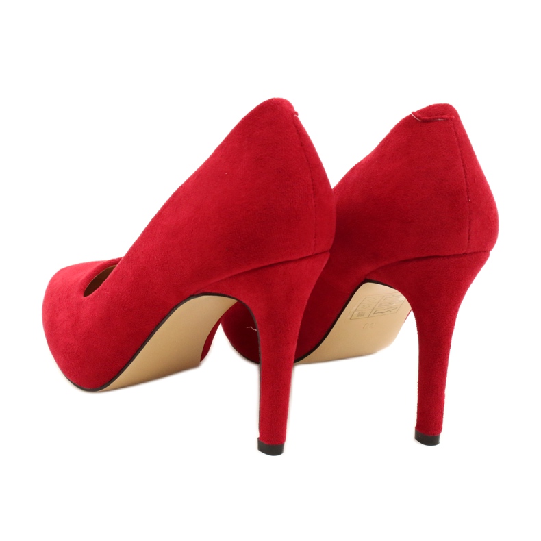 Evento Wildleder High Heels 9PB35-1095 Rot 5