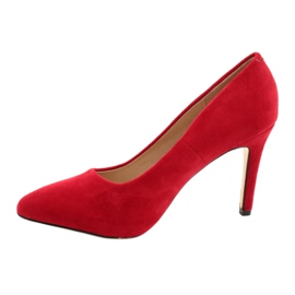 Evento Wildleder High Heels 9PB35-1095 Rot 2