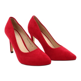 Evento Wildleder High Heels 9PB35-1095 Rot 6