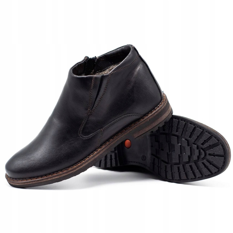 Mario Pala 293MP schwarze Herren Winterstiefel braun 1