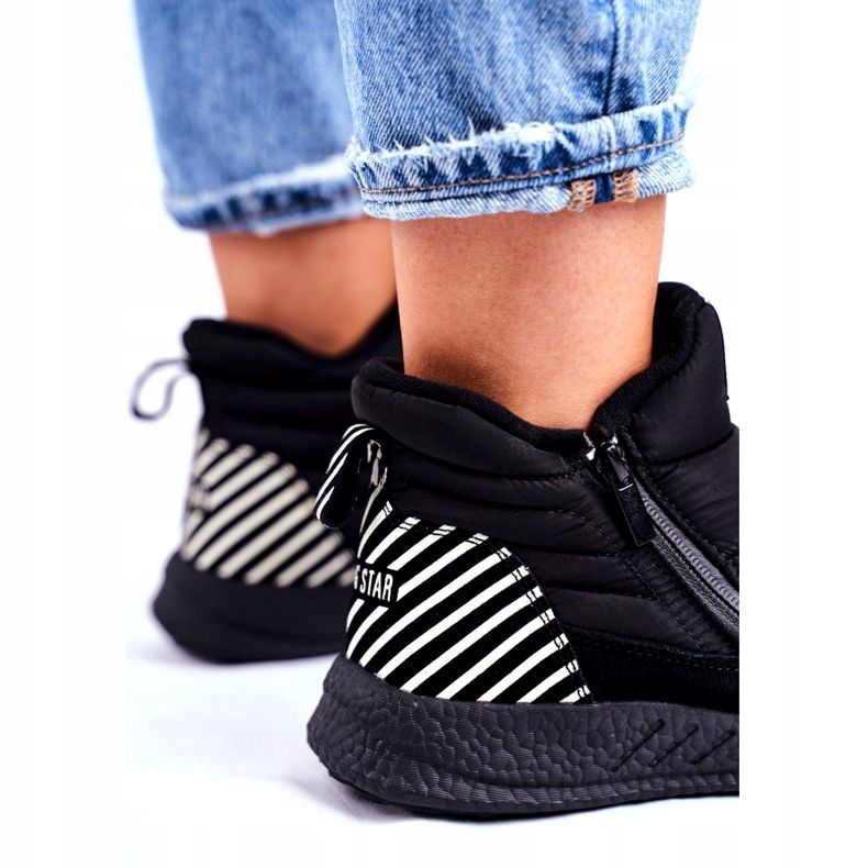 Damen Sportstiefel Big Star Black GG274470 weiß schwarz 4