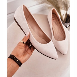 PS1 Zarte Ballerina Aus Spitz Wildleder Beige Dermeno 2