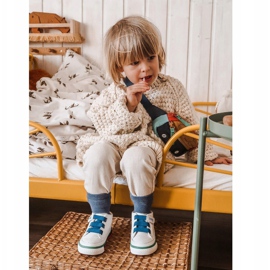 Apawwa Hohe Sneakers für Kinder Weiß und Marine Baxter ['weiß', 'marineblau'] 2