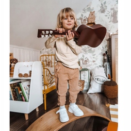 Apawwa Kinder Sportschuhe mit Klettverschluss Weiß Airy 2