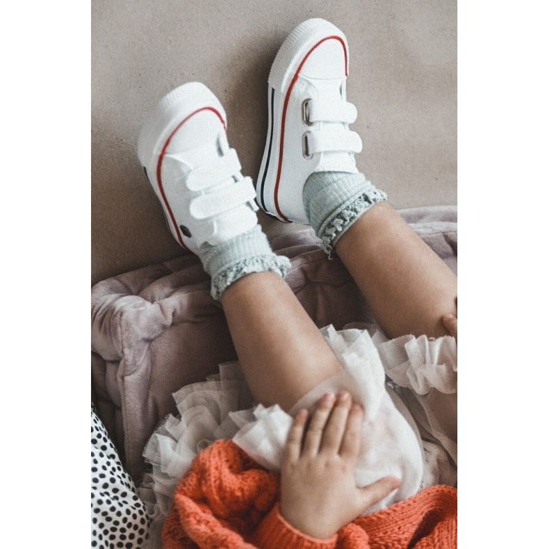 Kinder Sneaker mit Klettverschluss Big Star HH374199 Weiß 2