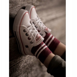 Klassisch niedrige Sneakers für Kinder Big Star HH374089 Weiß 1