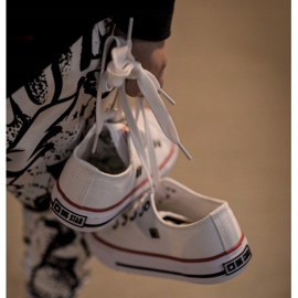 Klassisch niedrige Sneakers für Kinder Big Star HH374089 Weiß 2