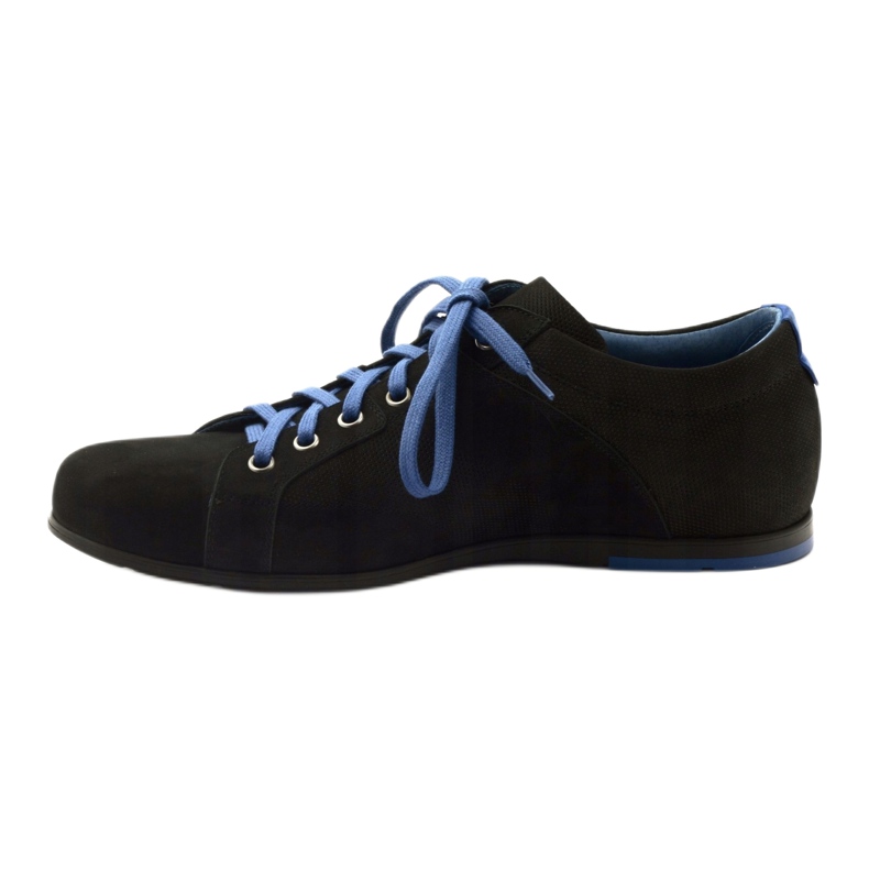 Schwarze Herren Sportschuhe Pilpol C191 blau 2