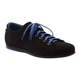 Schwarze Herren Sportschuhe Pilpol C191 blau 1