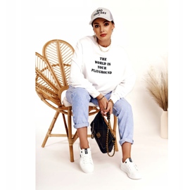 Damen-Leder-Sneaker mit der Aufschrift Big Star EE274316 White weiß schwarz 1